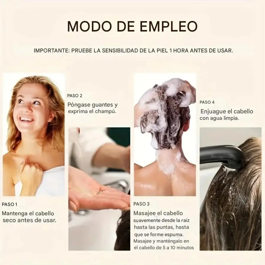 Shampoo Tinte Cubre Canas