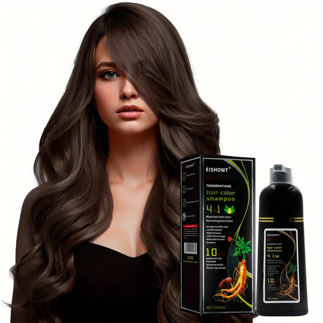 Shampoo con tinte para el cabello NEGRO
