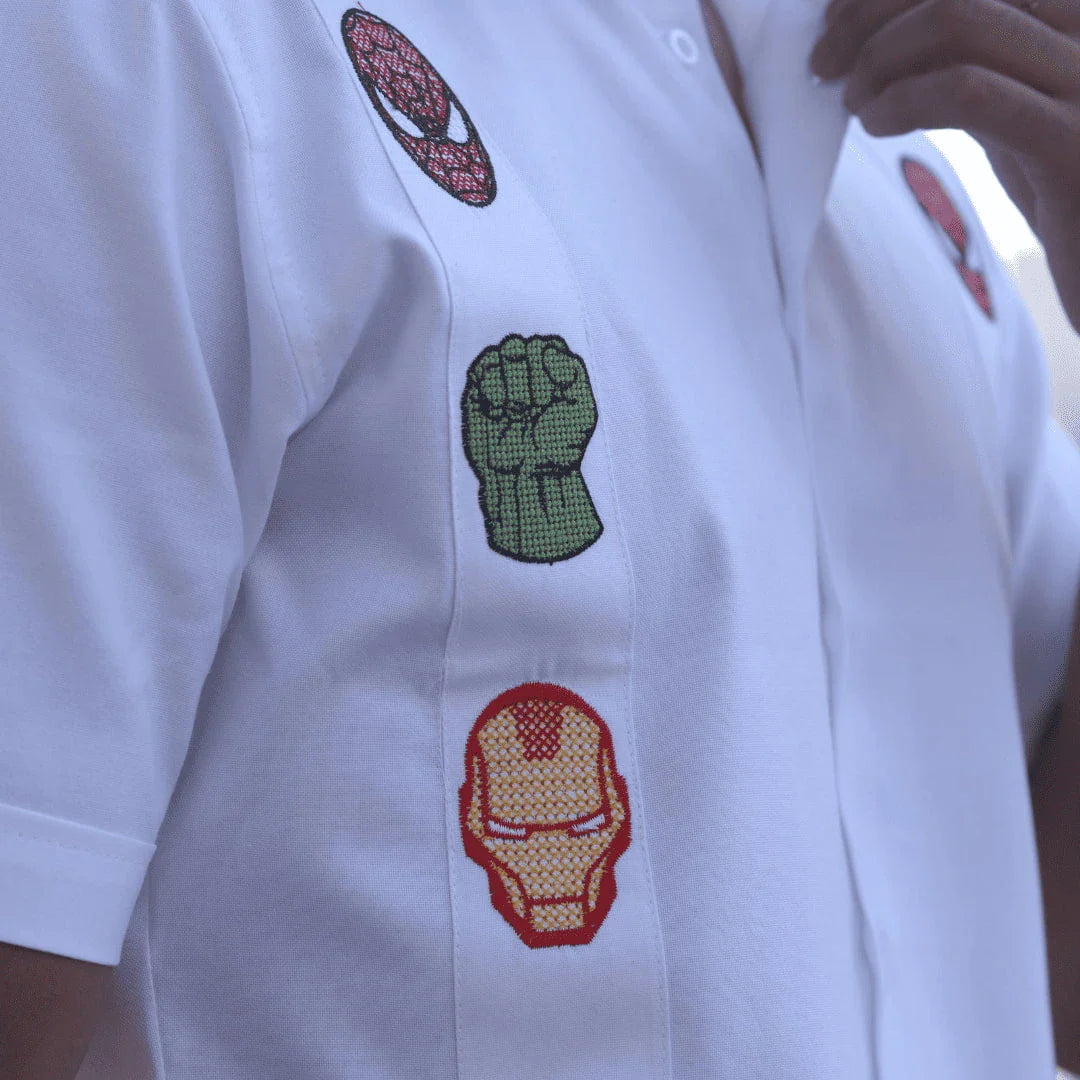 Camisa Guayabera Heroes Manga Corta