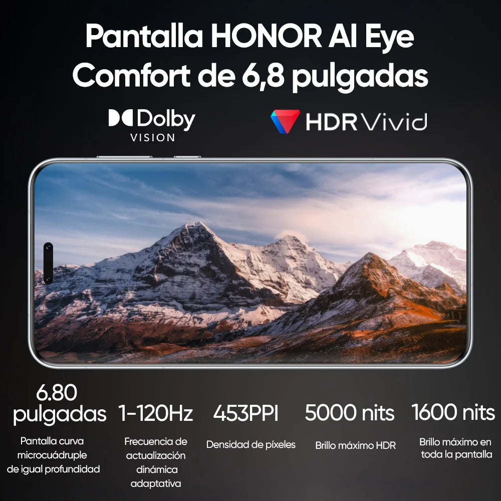 Smartphone HONOR Magic7 Pro 5G con IA, Snapdragon