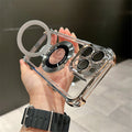 Funda transparente Magsafe para iPhone 15 16 17 14 13 12 11 Pro Max