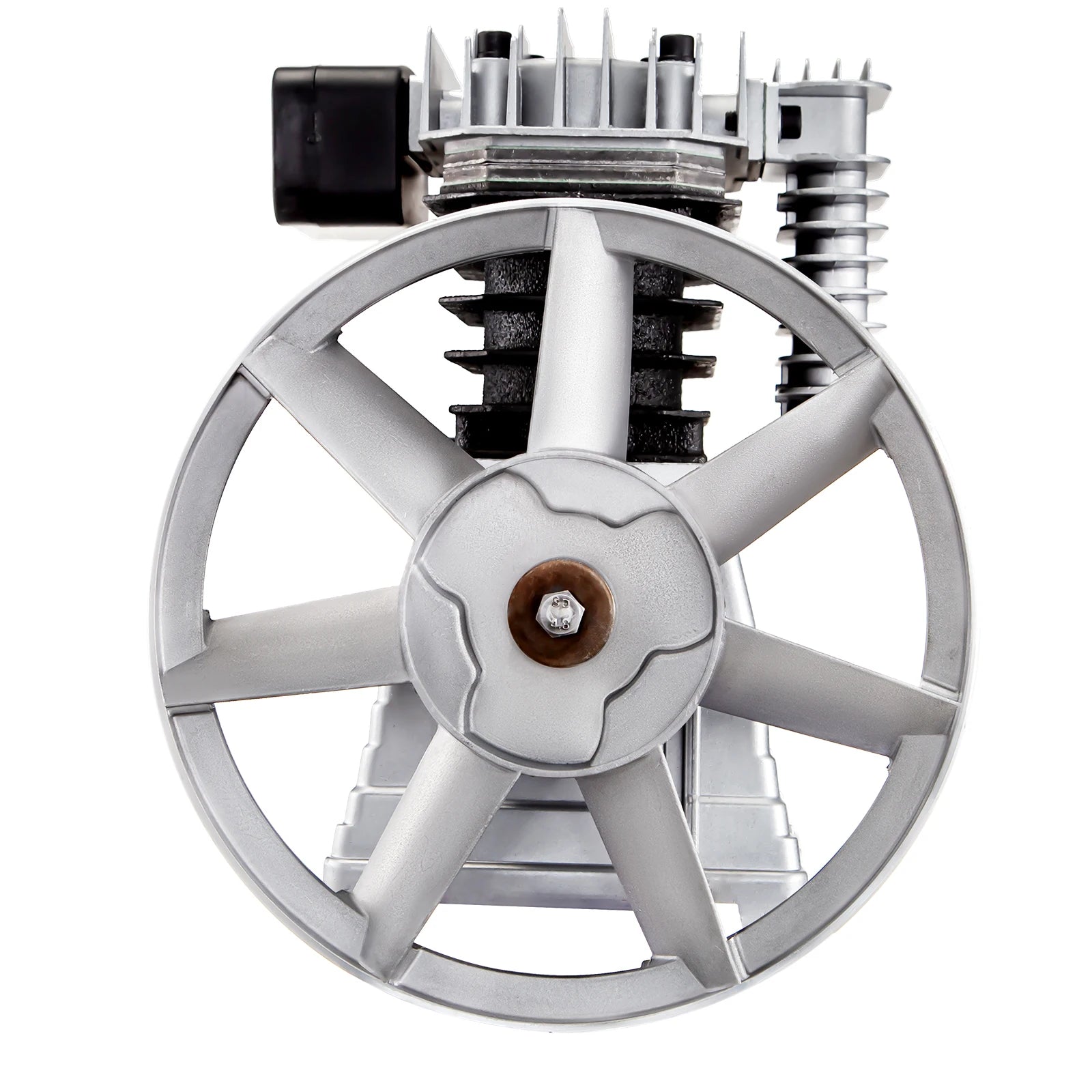 2.2KW Cabezales de compresor de aire 12CFM Cilindro doble 3HP1300RPM