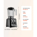 Licuadora para batidos Licuadora de 68 oz y 1400 W