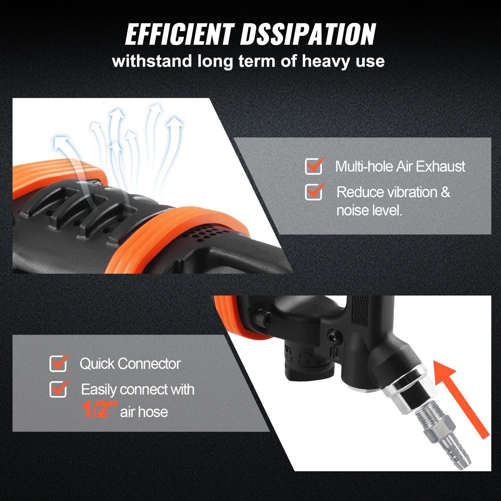 Llave de impacto neumática de hasta 5175 pies-lbs Beast
