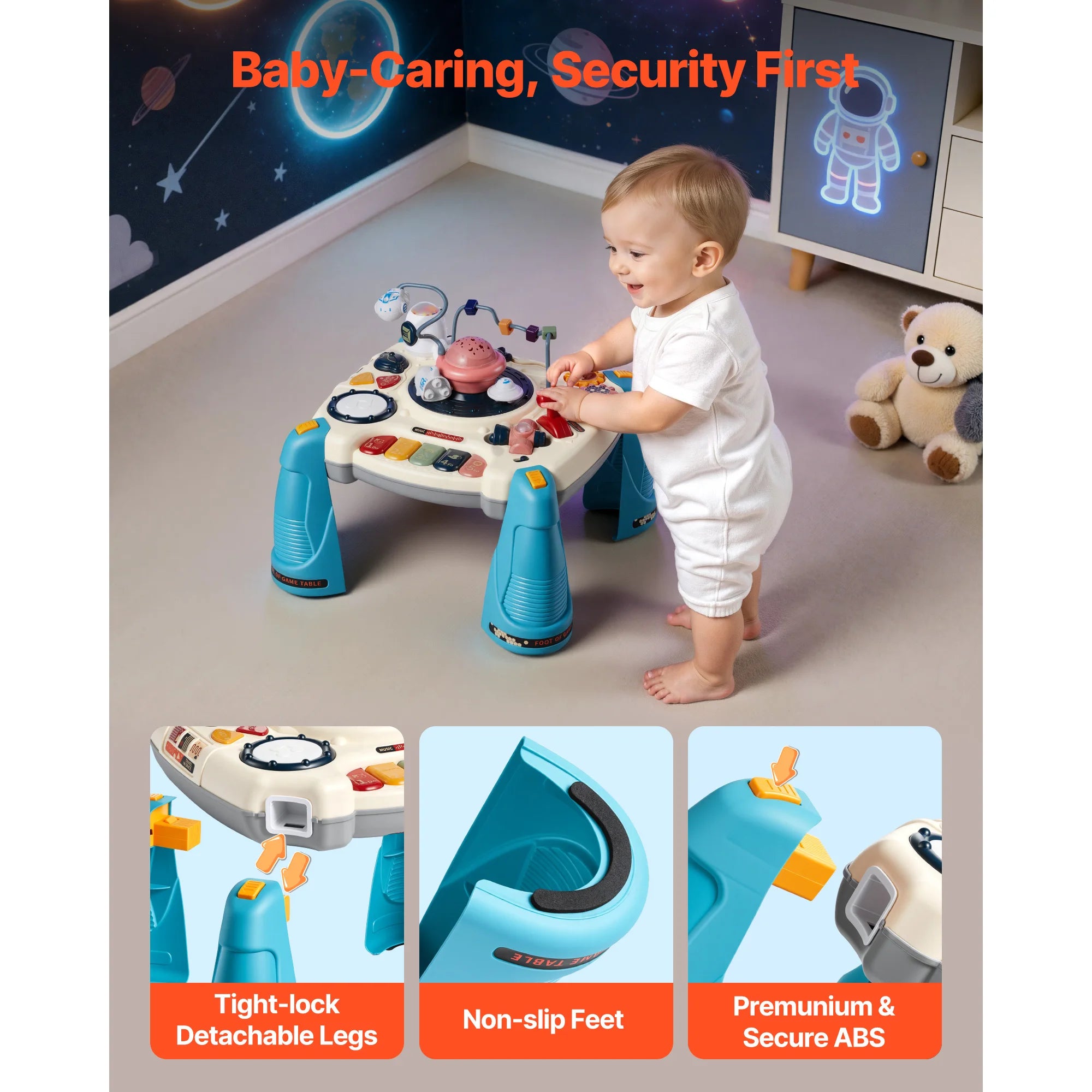 Mesa Musical Espacial para Bebés