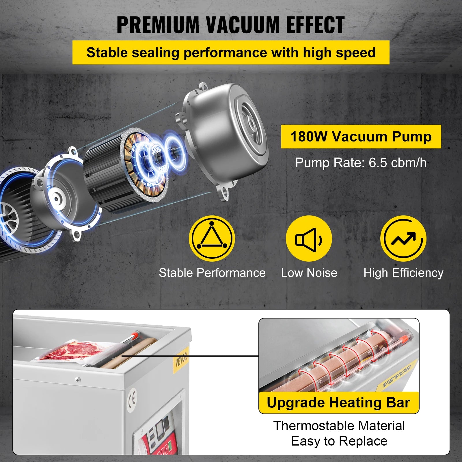 máquina de envasado al vacío de alimentos