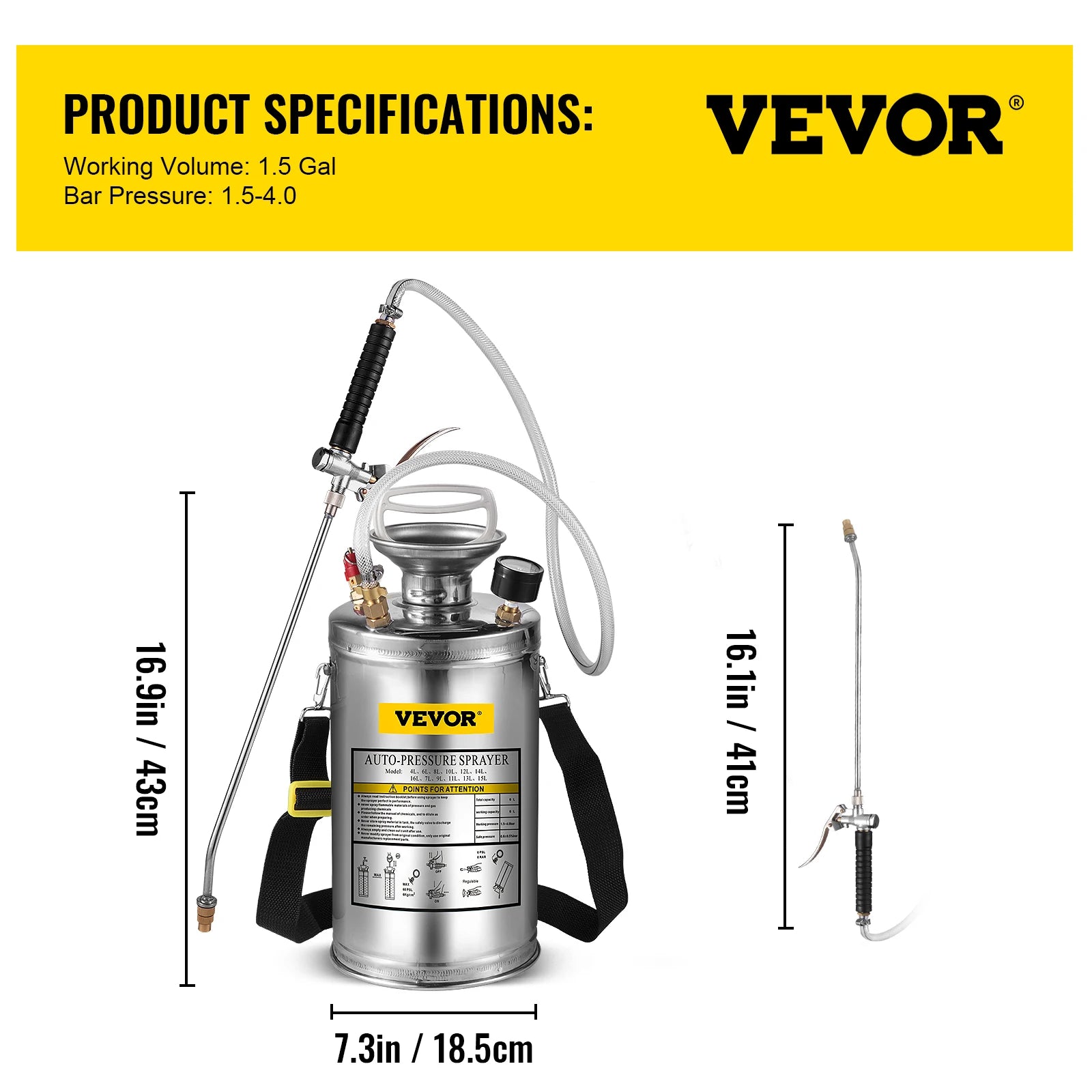 pulverizador manual de 4-12L para el hogar