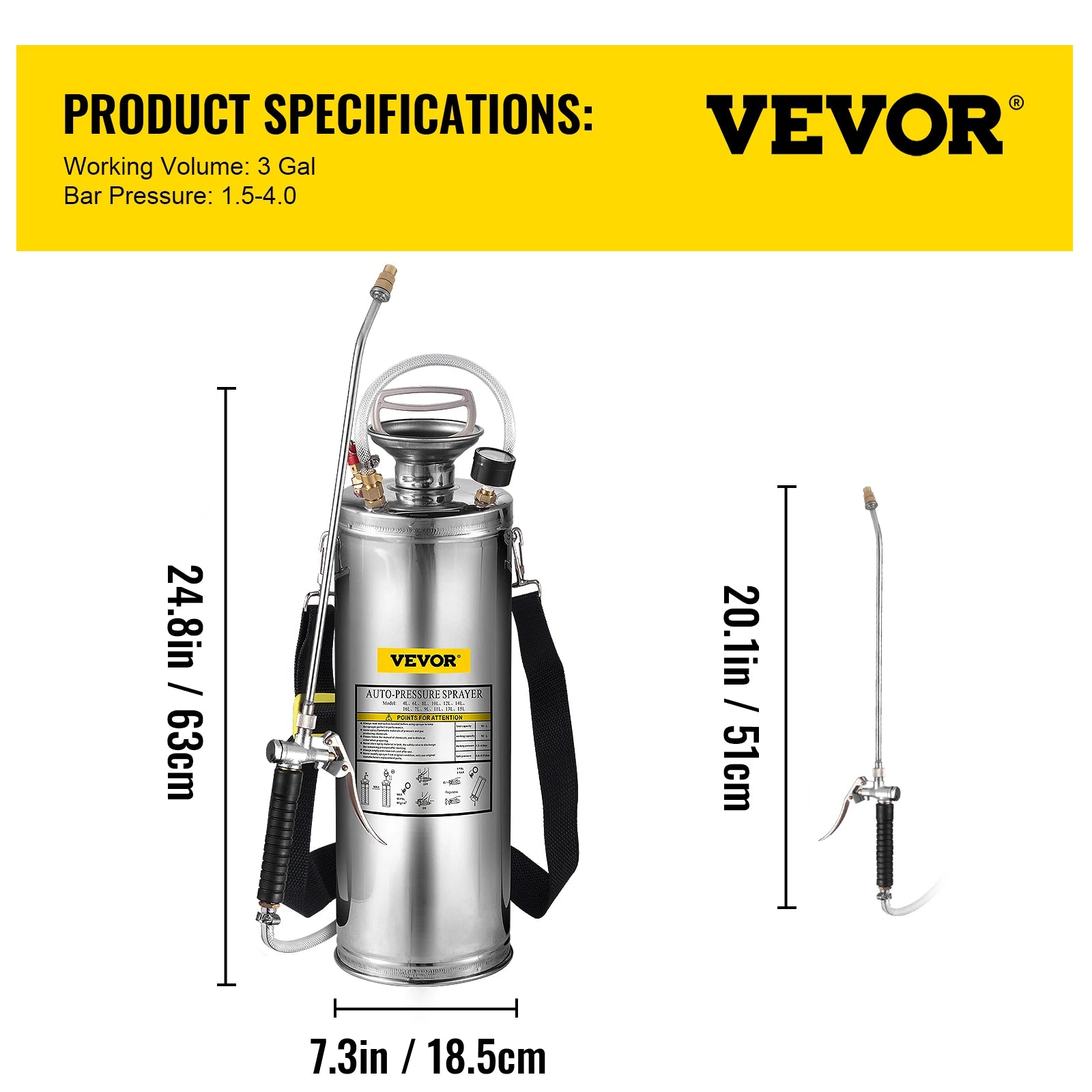 pulverizador manual de 4-12L para el hogar
