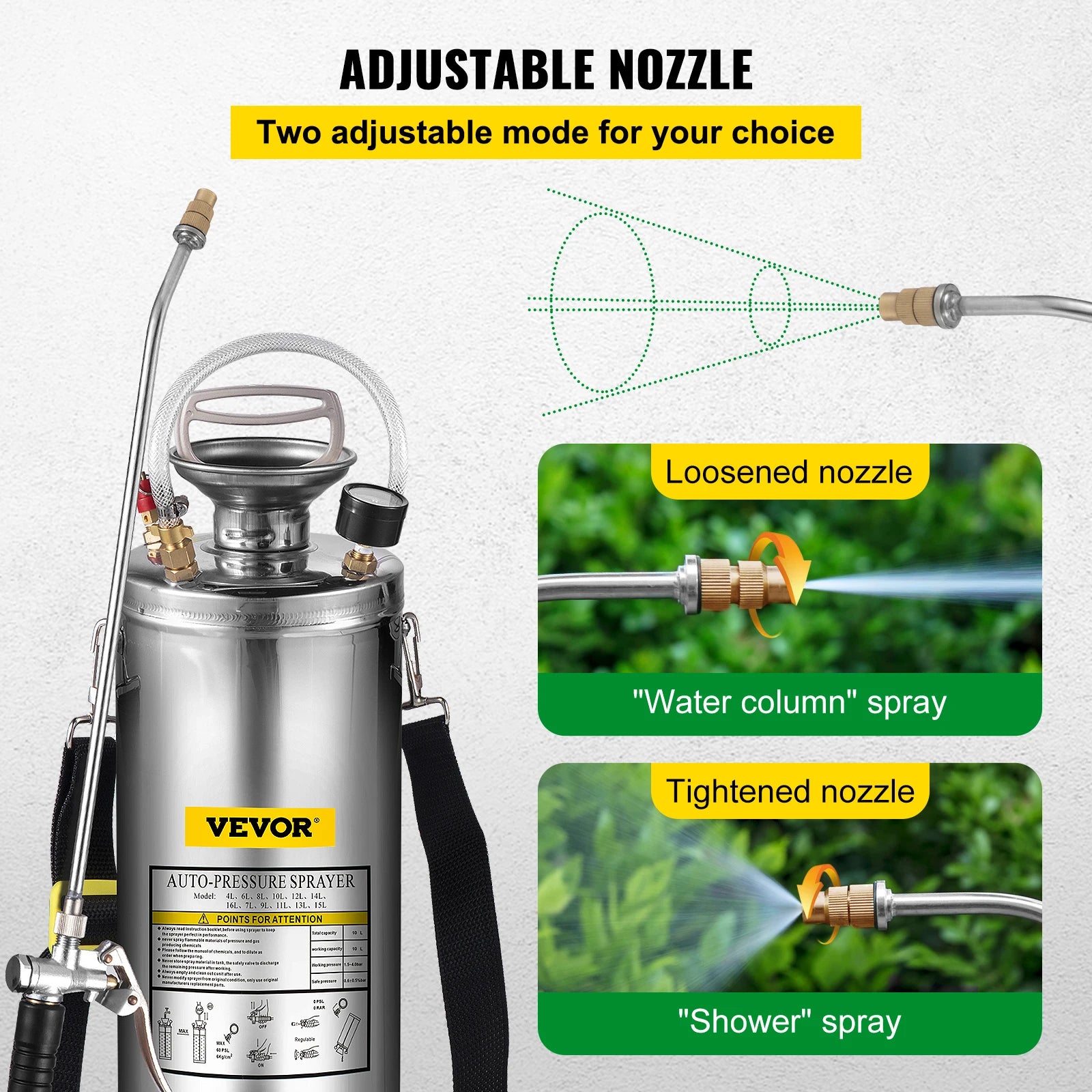 pulverizador manual de 4-12L para el hogar