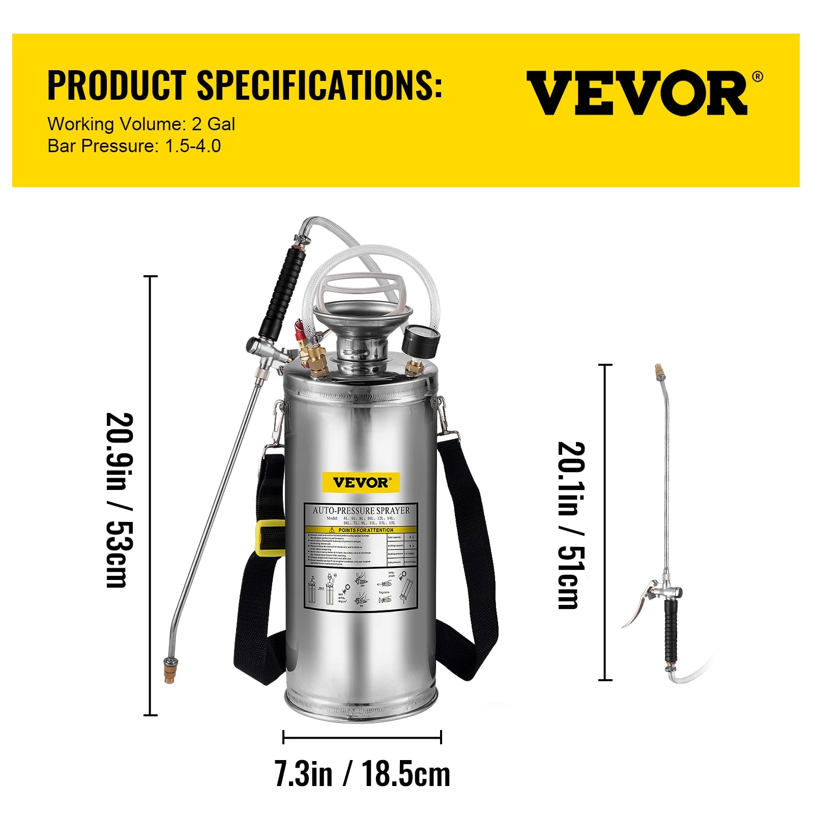 pulverizador manual de 4-12L para el hogar