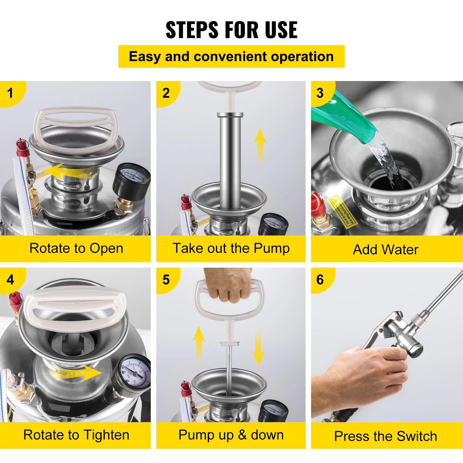 pulverizador manual de 4-12L para el hogar