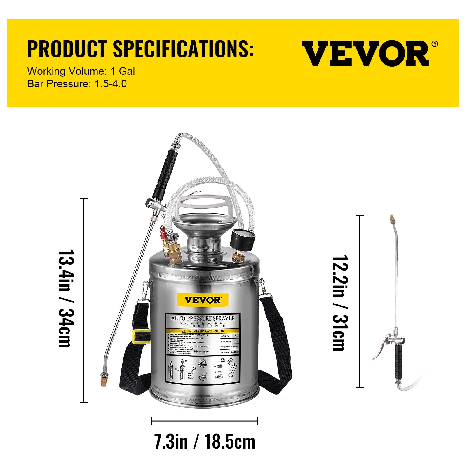 pulverizador manual de 4-12L para el hogar