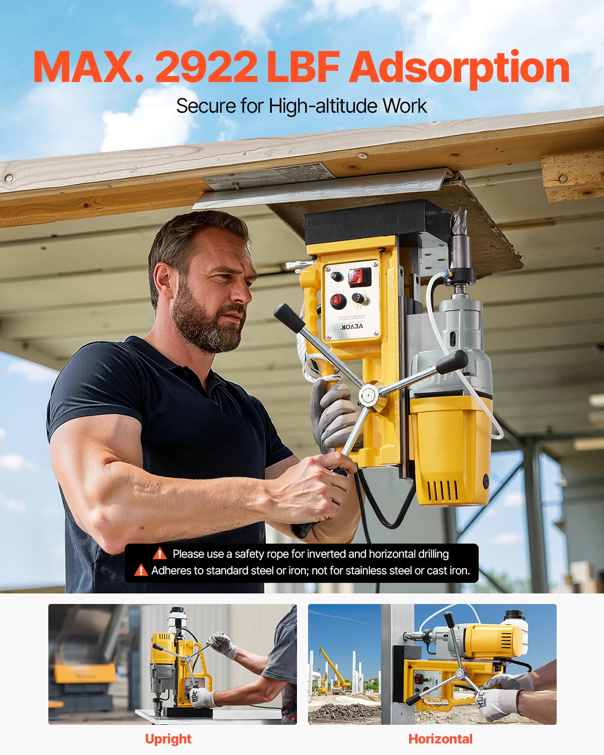 SucceBuy-taladro magnético con diámetro de perforación,