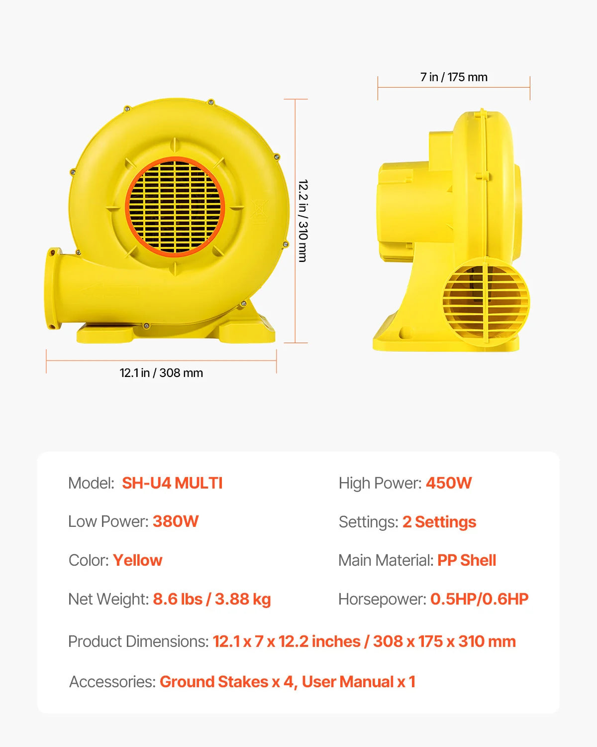 ventilador inflable para inflables