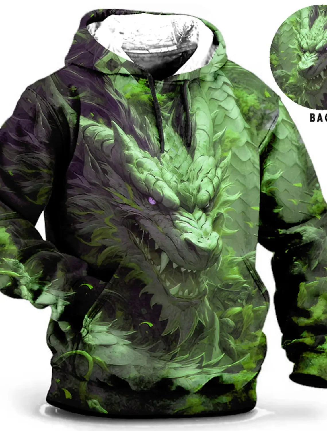 Sudadera con capucha de dragón
