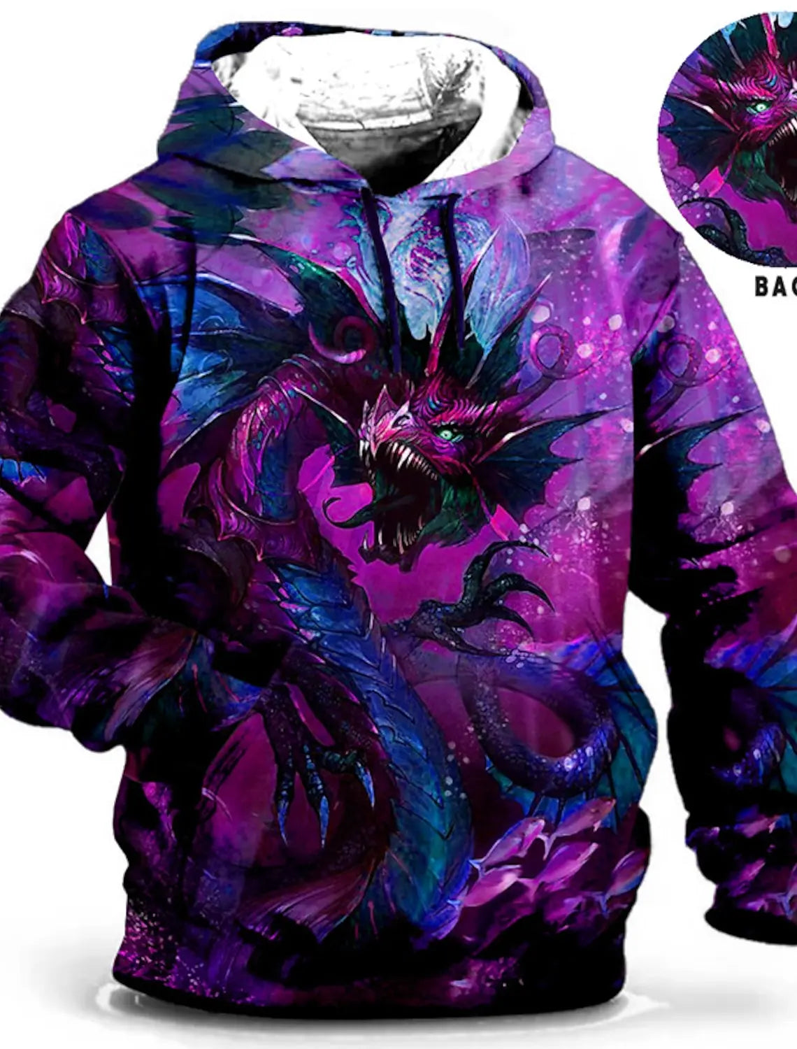 Sudadera con capucha de dragón