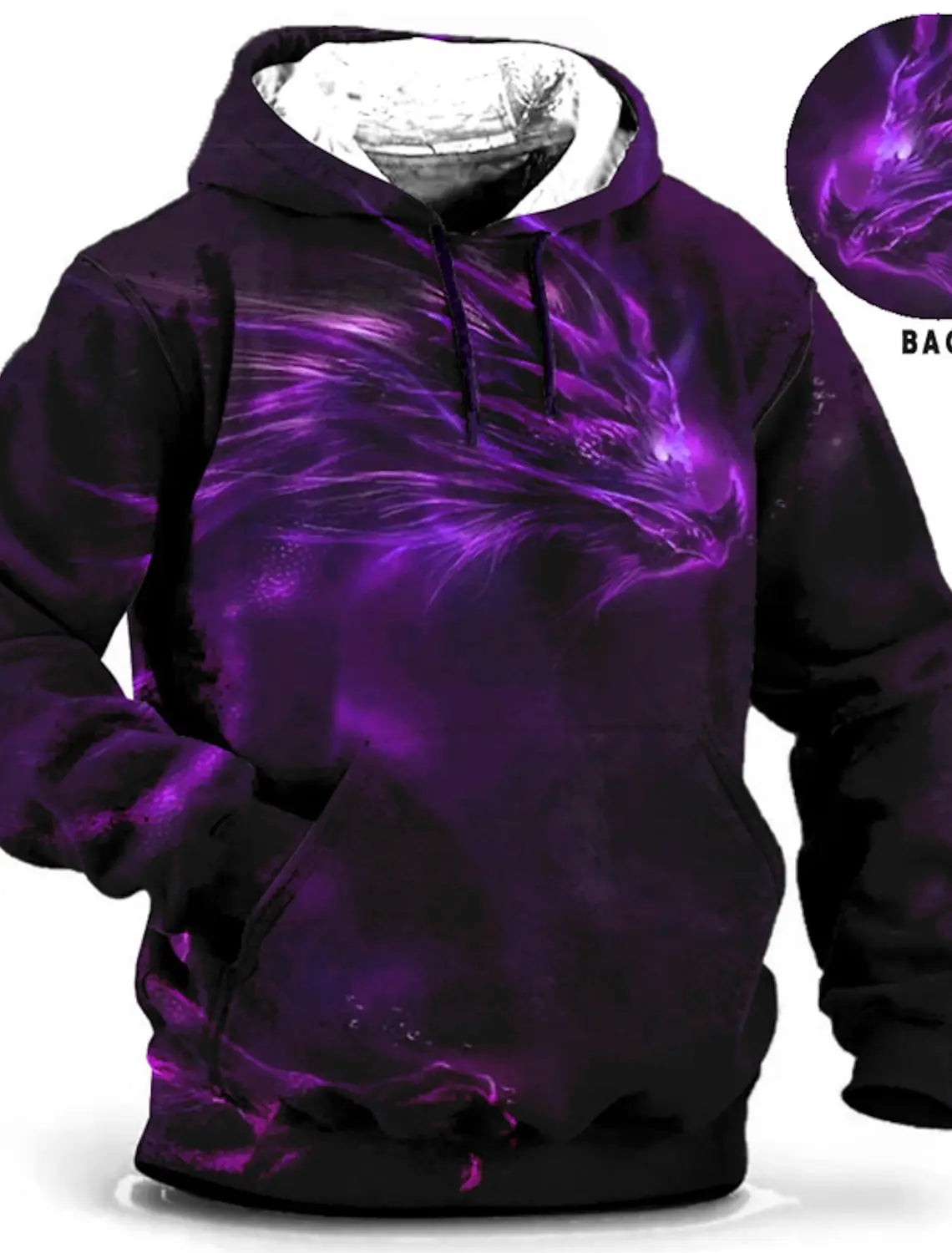 Sudadera con capucha de dragón