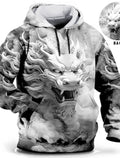 Sudadera con capucha de dragón