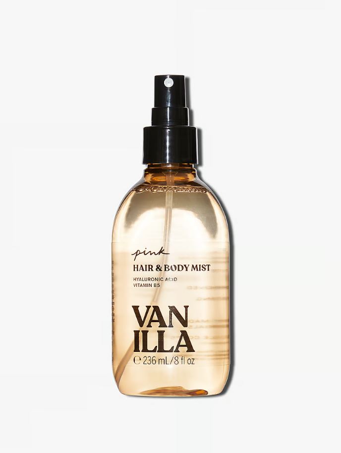 PINK HAIR & BODY MIST "VANILLA" 236 ml
