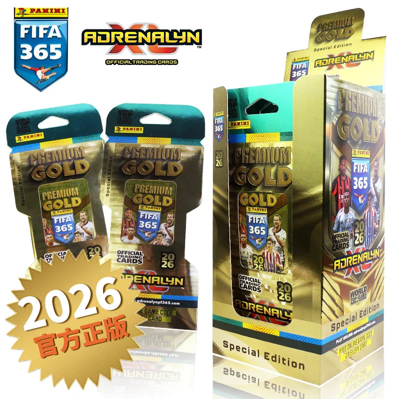 Tarjeta Dorada de Edición Limitada Oficial de Panini 2026 FIFA365