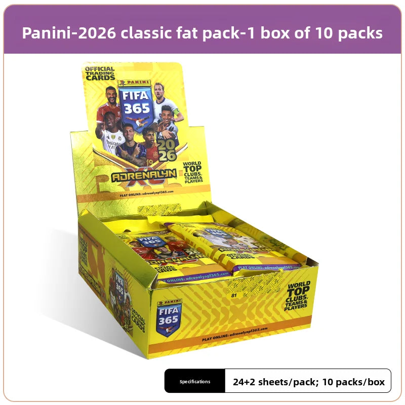 Tarjeta Dorada de Edición Limitada Oficial de Panini 2026 FIFA365