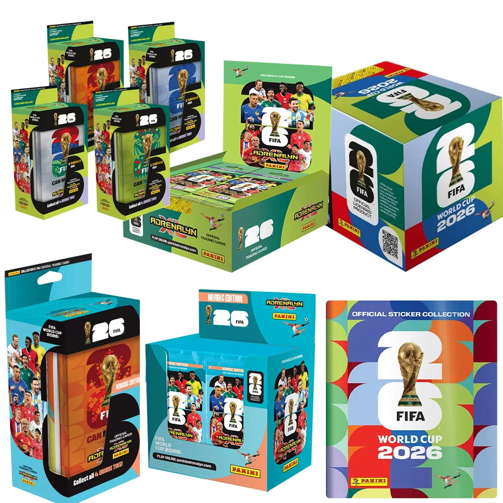 Tarjetas Coleccionables de Estrellas del Fútbol Panini FIFA World Cup 2026