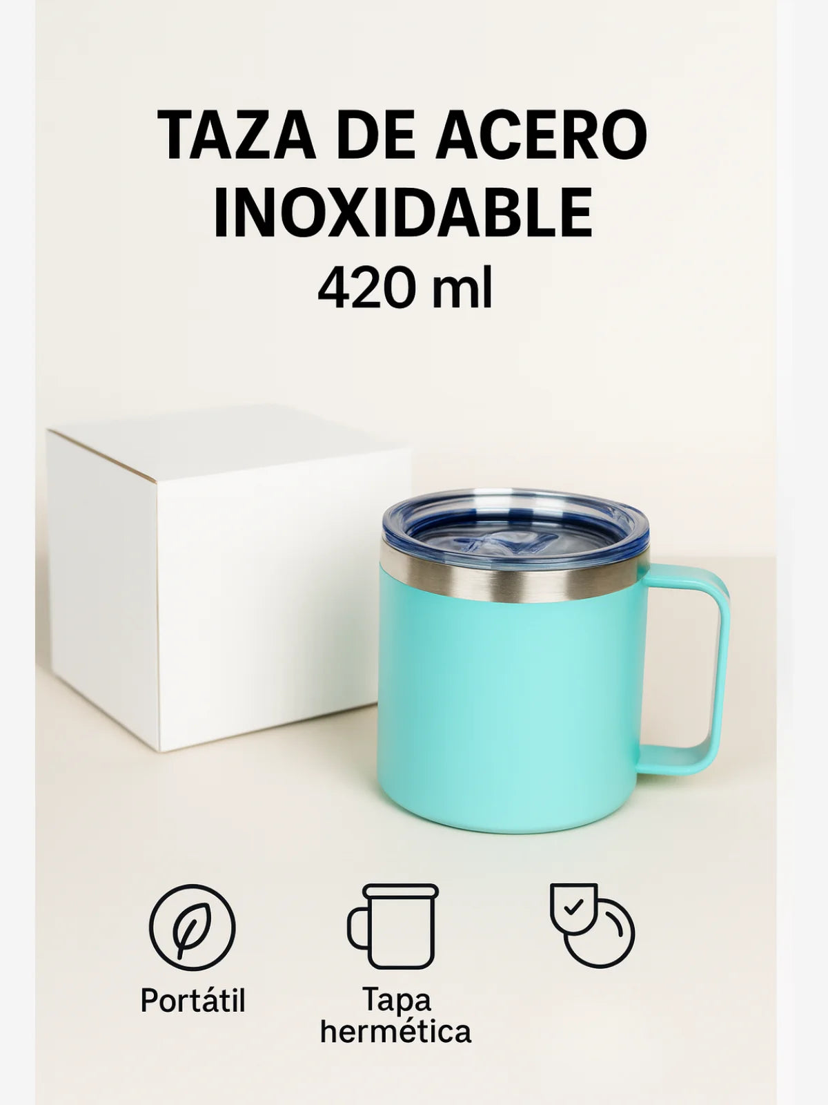 Taza Térmica de Acero Inoxidable