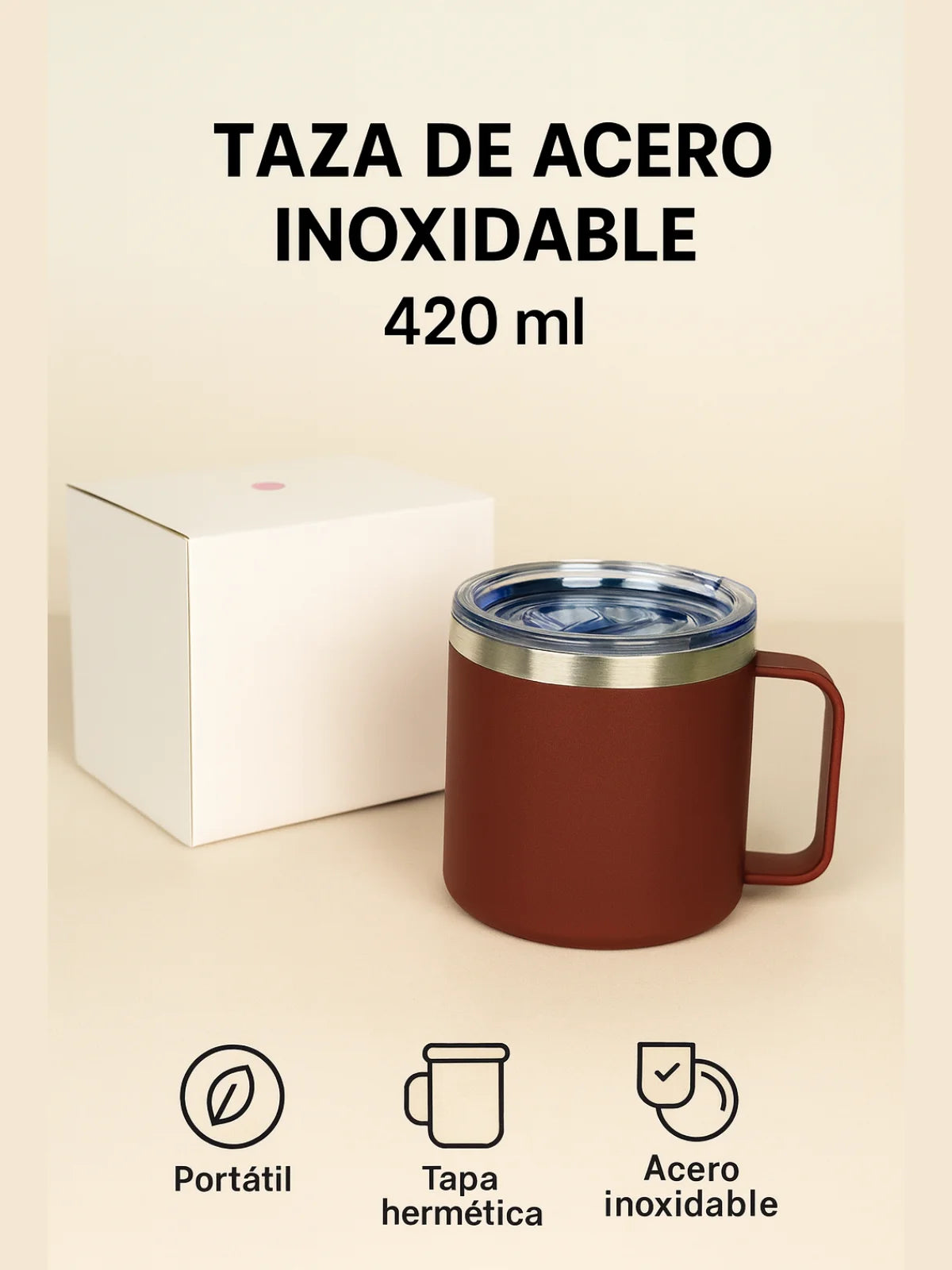 Taza Térmica de Acero Inoxidable