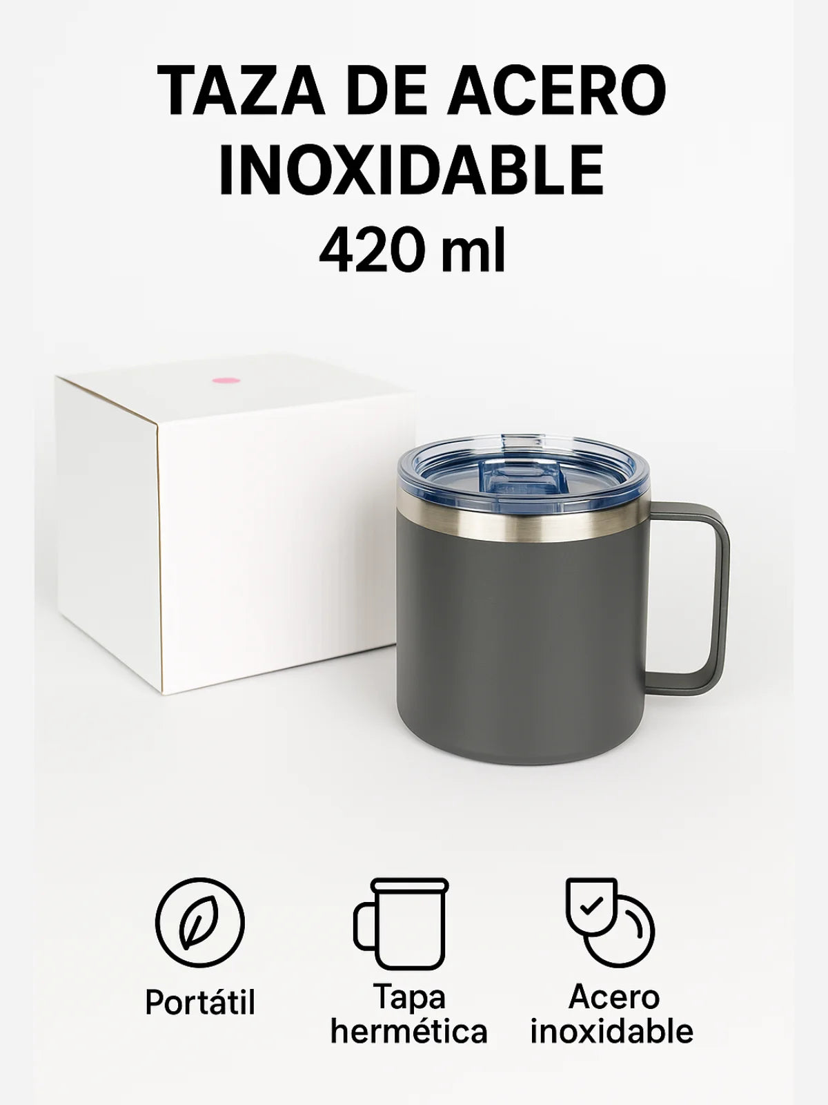 Taza Térmica de Acero Inoxidable