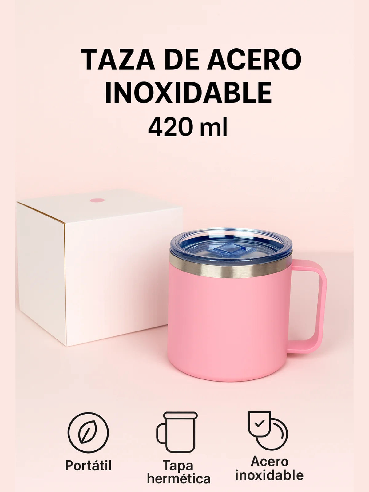 Taza Térmica de Acero Inoxidable
