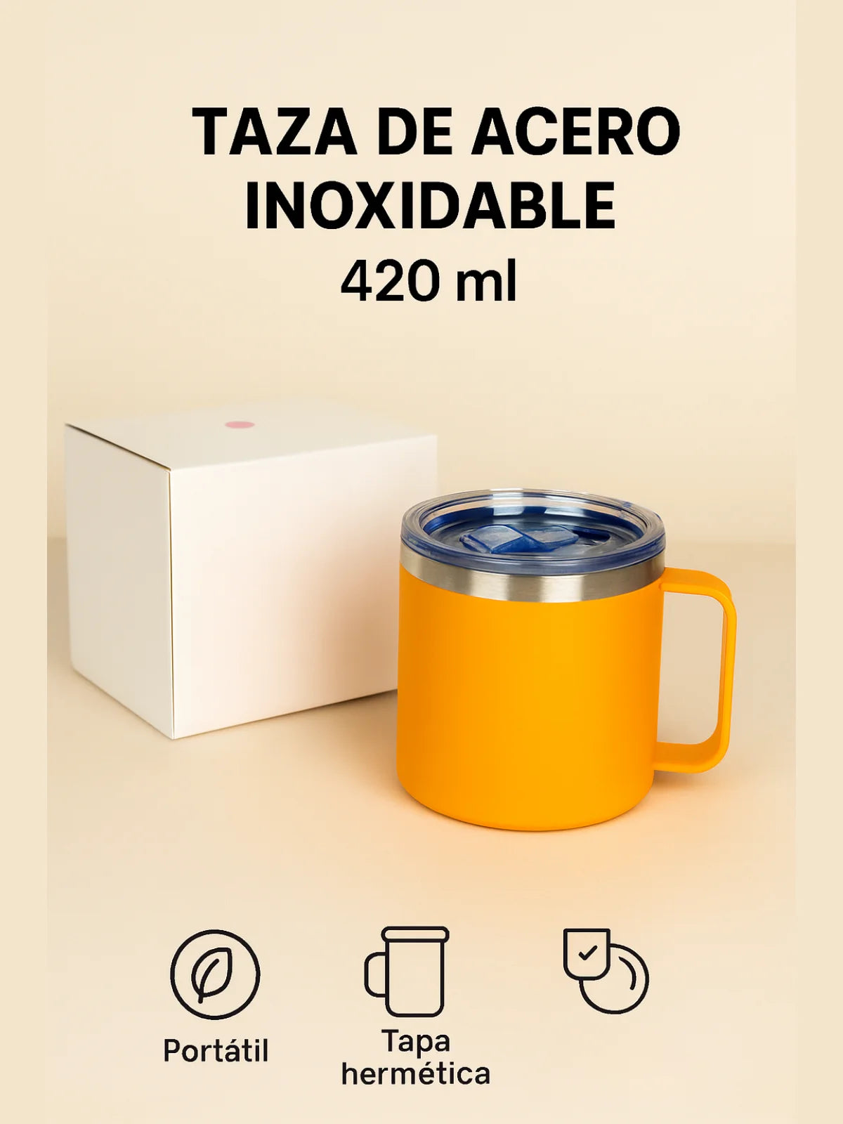 Taza Térmica de Acero Inoxidable