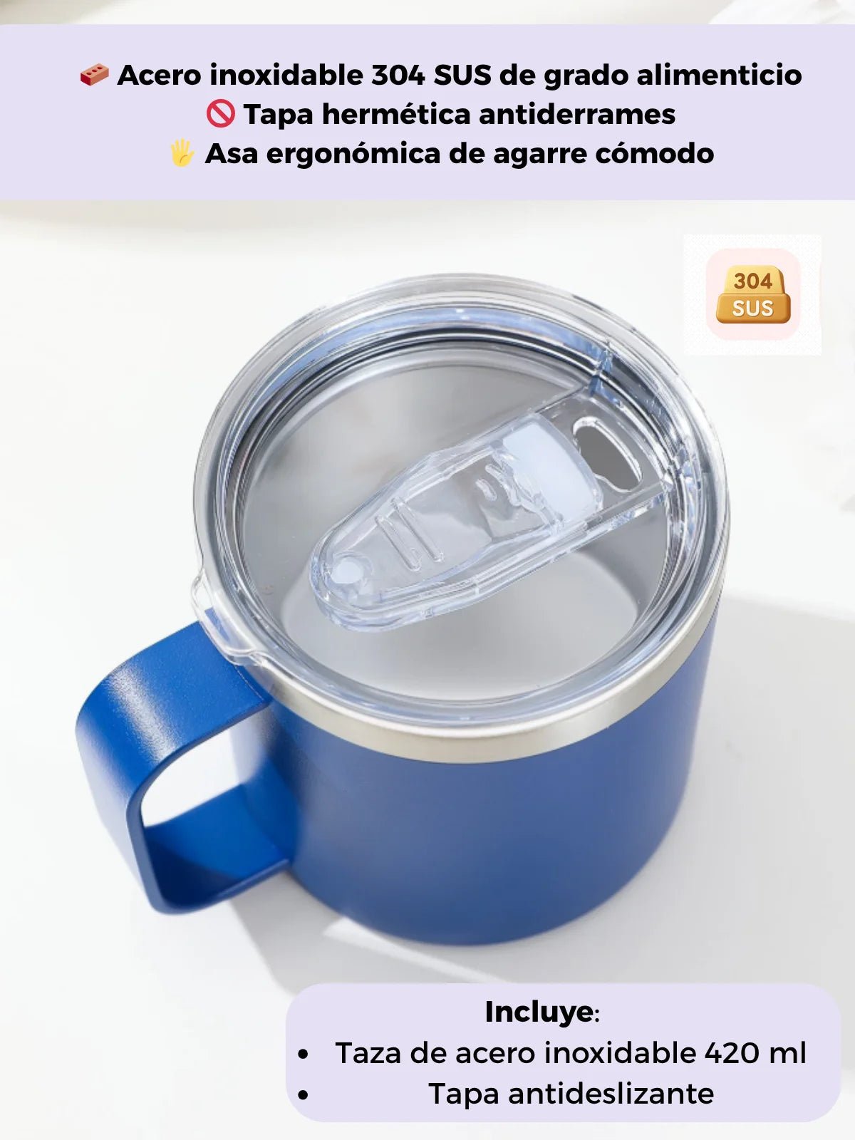 Taza Térmica de Acero Inoxidable