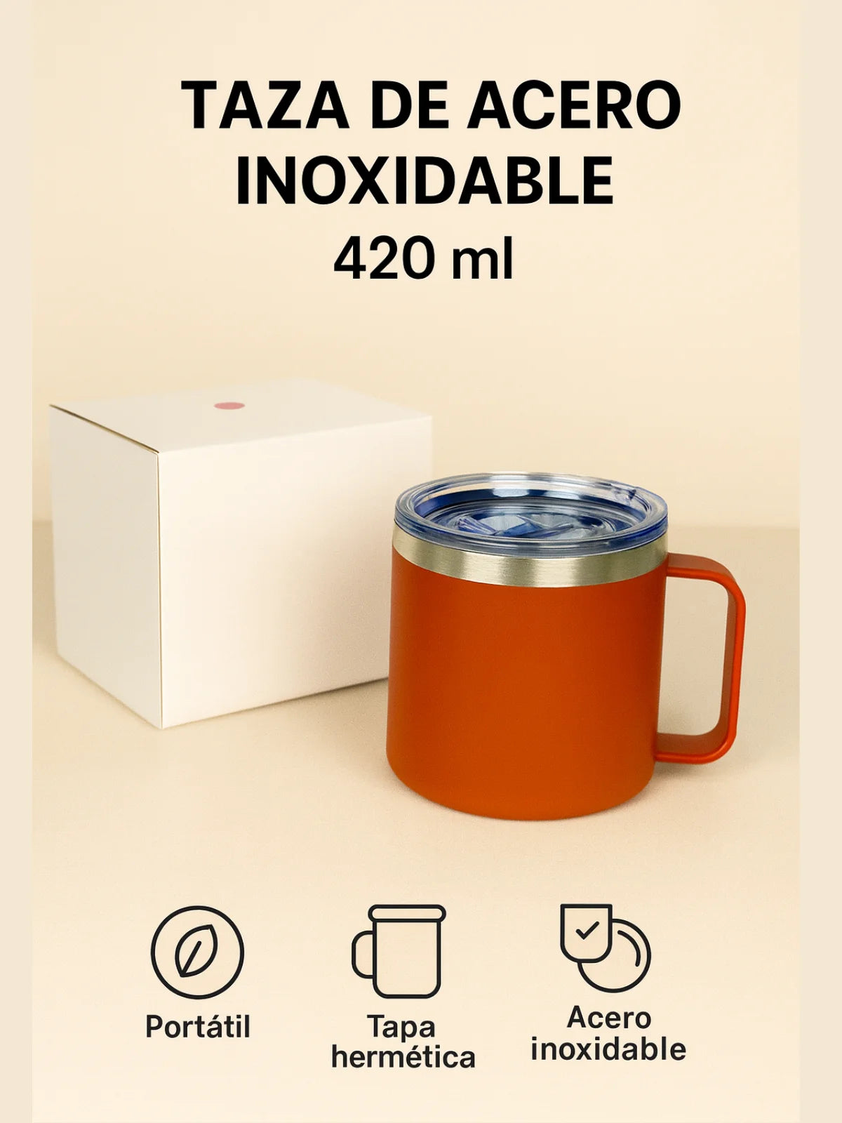 Taza Térmica de Acero Inoxidable