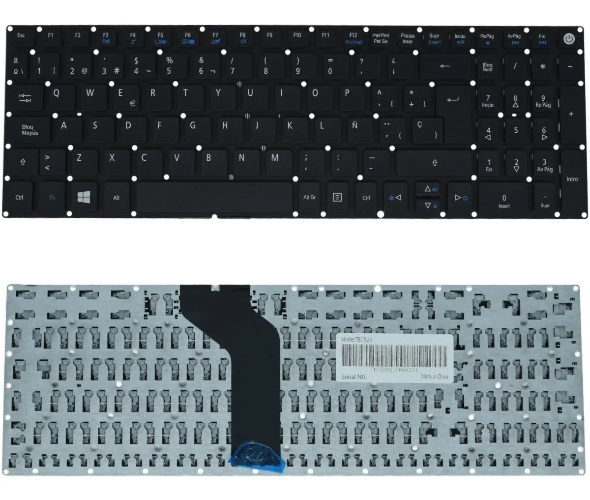 Teclado Para Acer Aspire A315 21 41 31 51 F5 E5 522 573 574