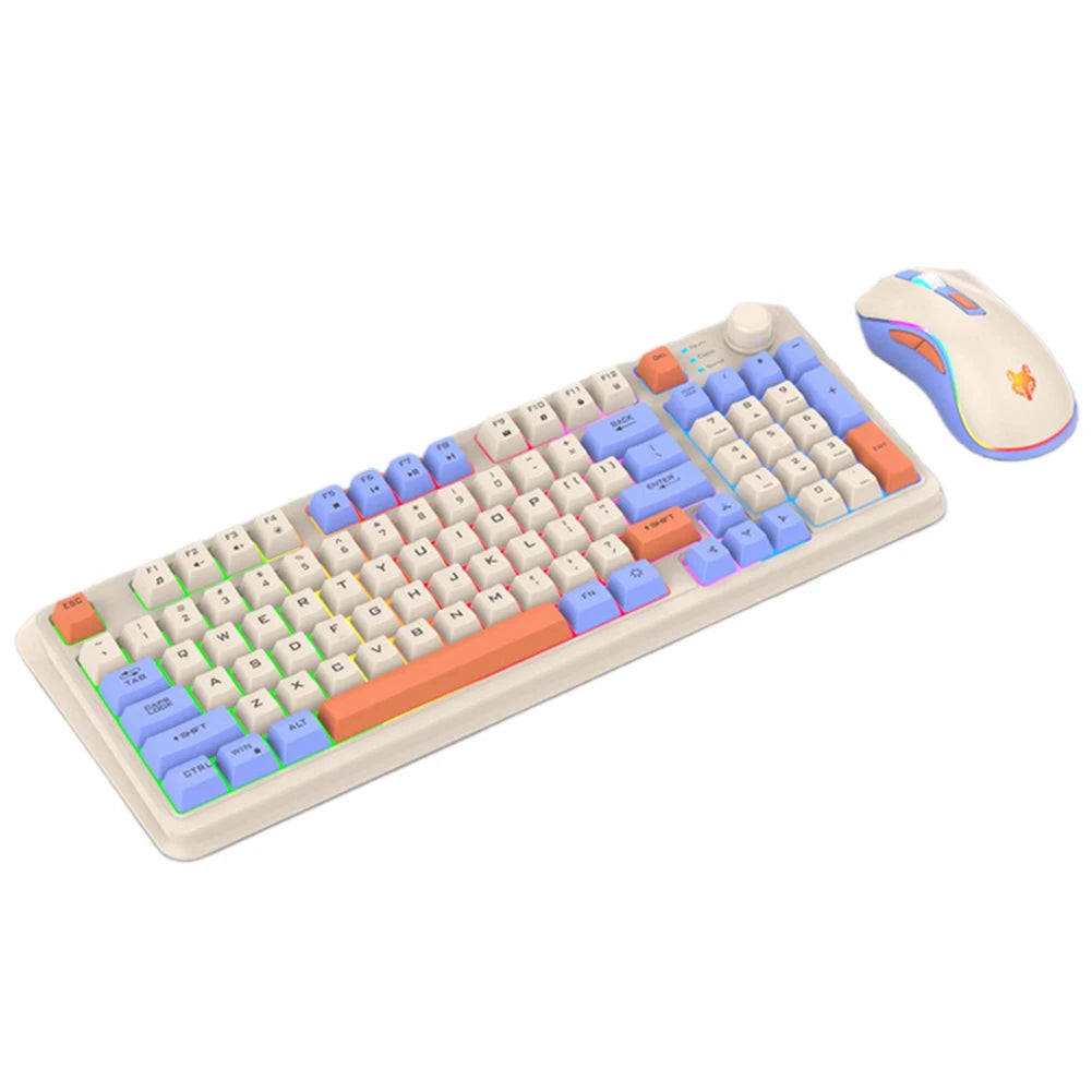 Teclado mecánico de 94 teclas con ratón, teco para PC,