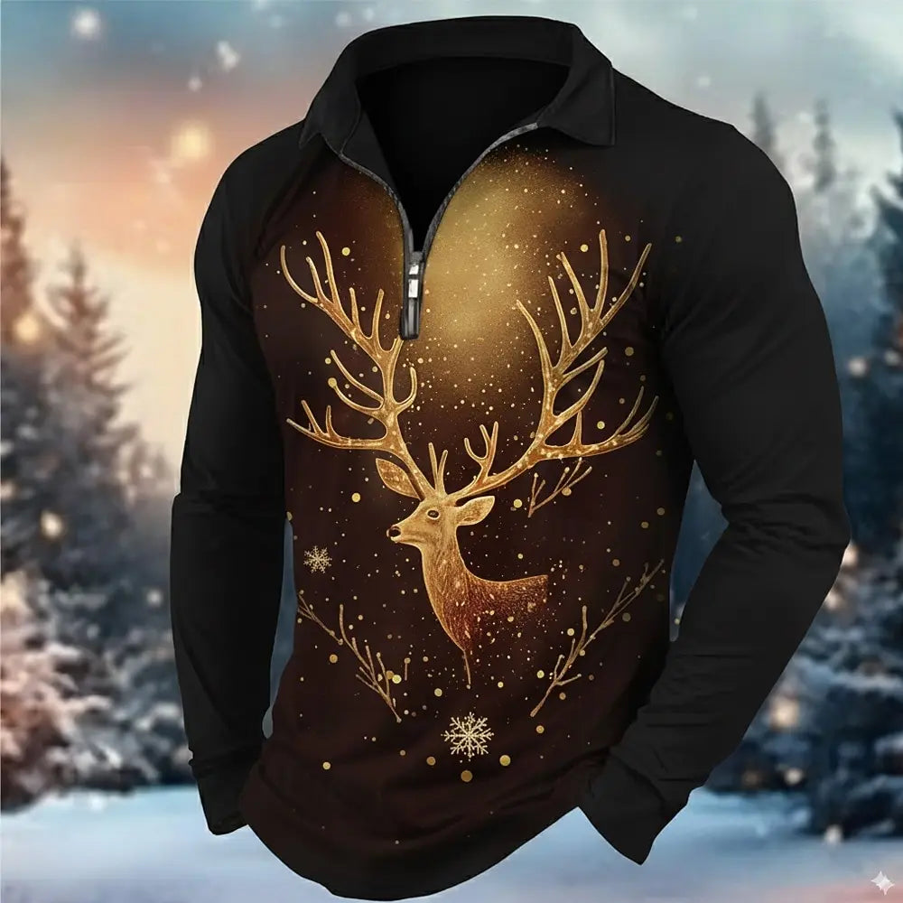 Sudadera para hombre de manga larga Couverture Moderno