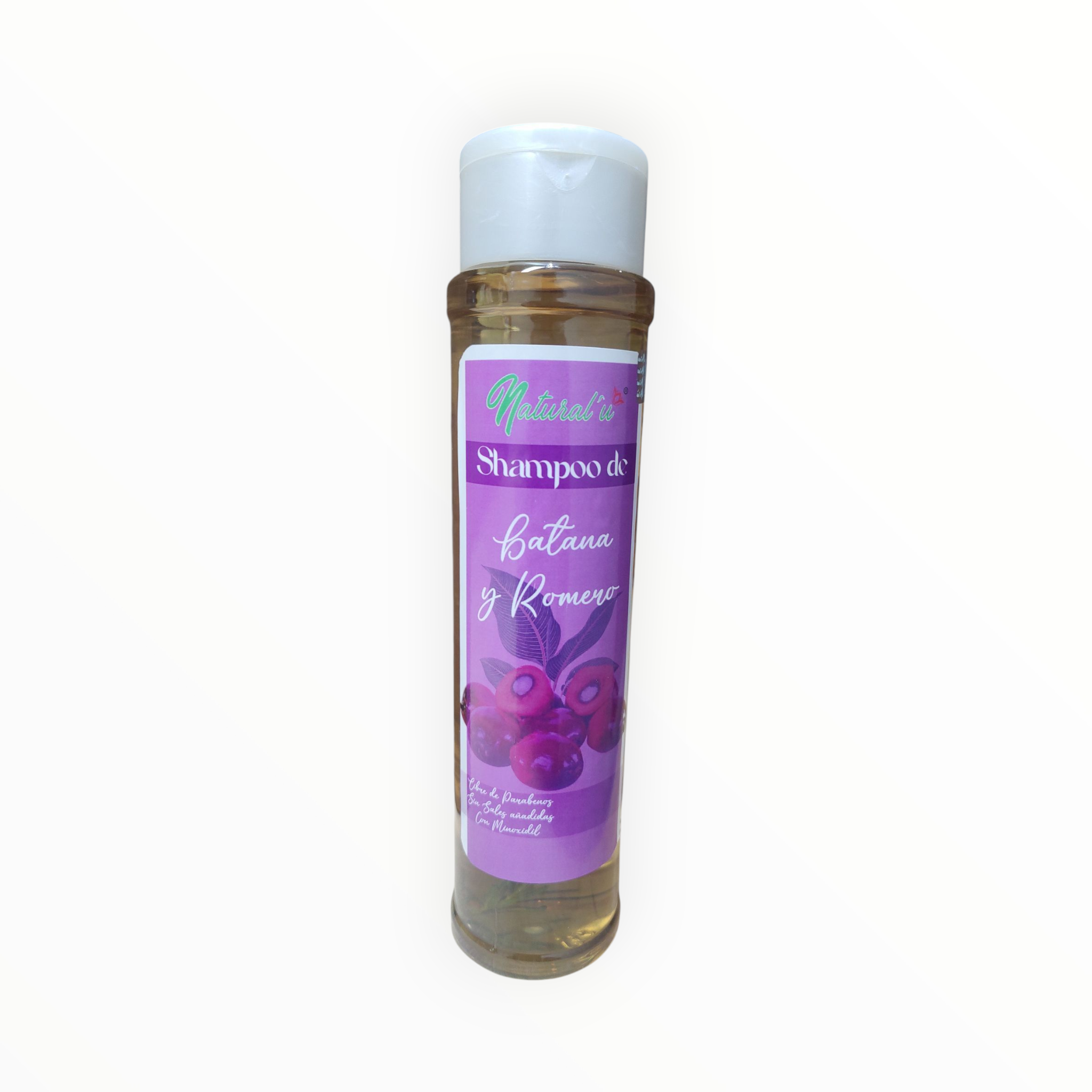 SHAMPOO DE BATANA Y ROMERO CON MINOXIDIL C/650 ML NATURALU