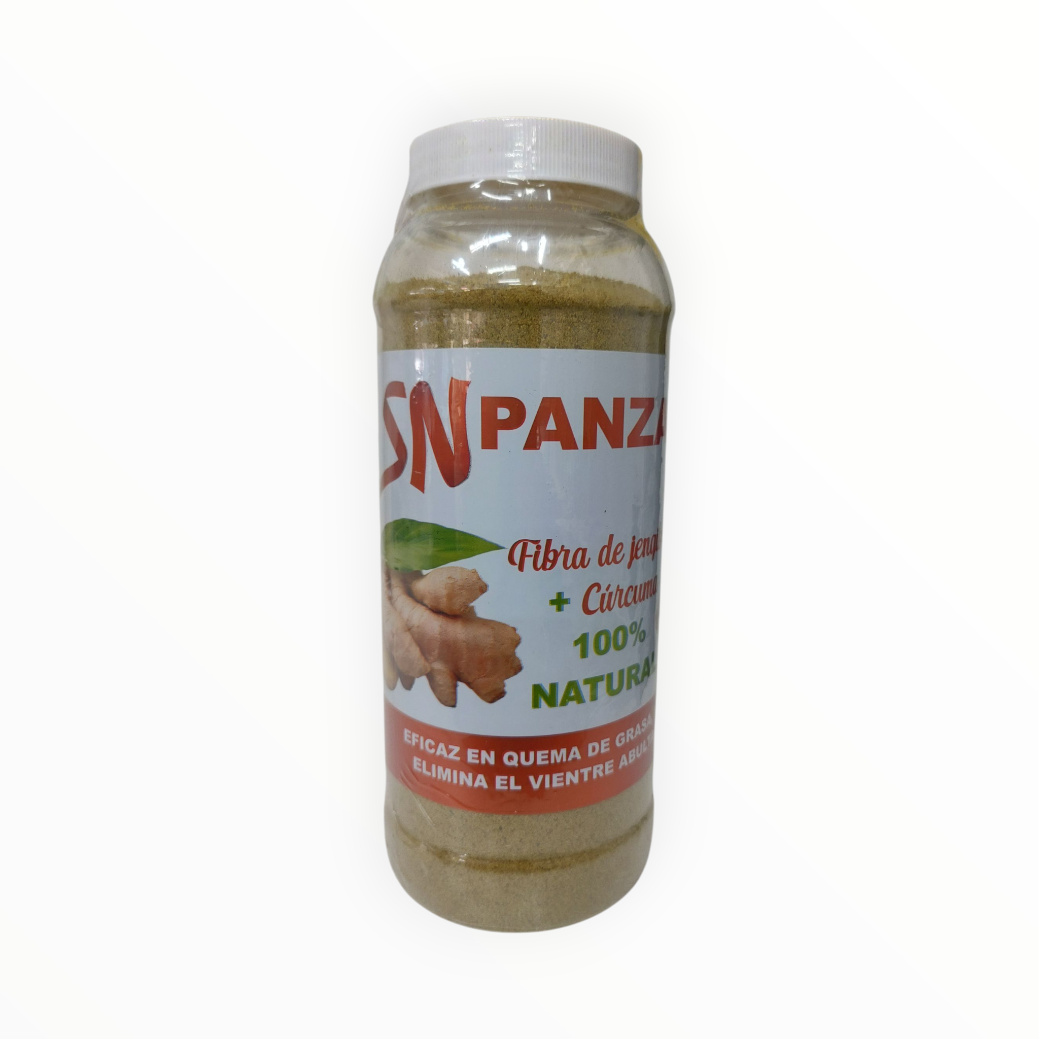 FIBRA CHUPA PANZA + CURCUMA + JENGIBRE C/500 GR BIO ORGANICS