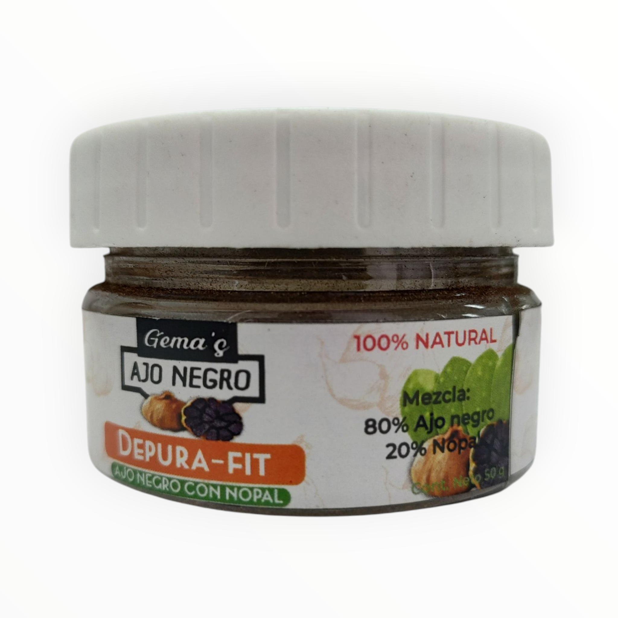 POLVO DEPURA-FIT AJO NEGRO CON NOPAL C/ 50 G GEMAS