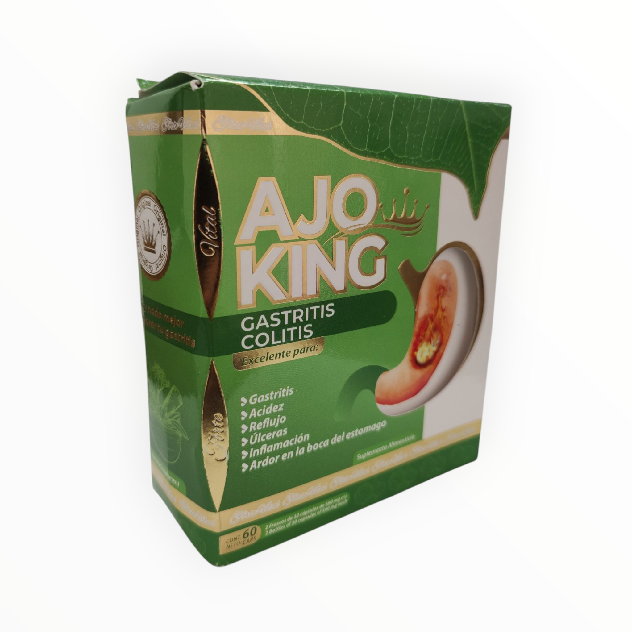CAP GASTRITIS C/60 AJO KING