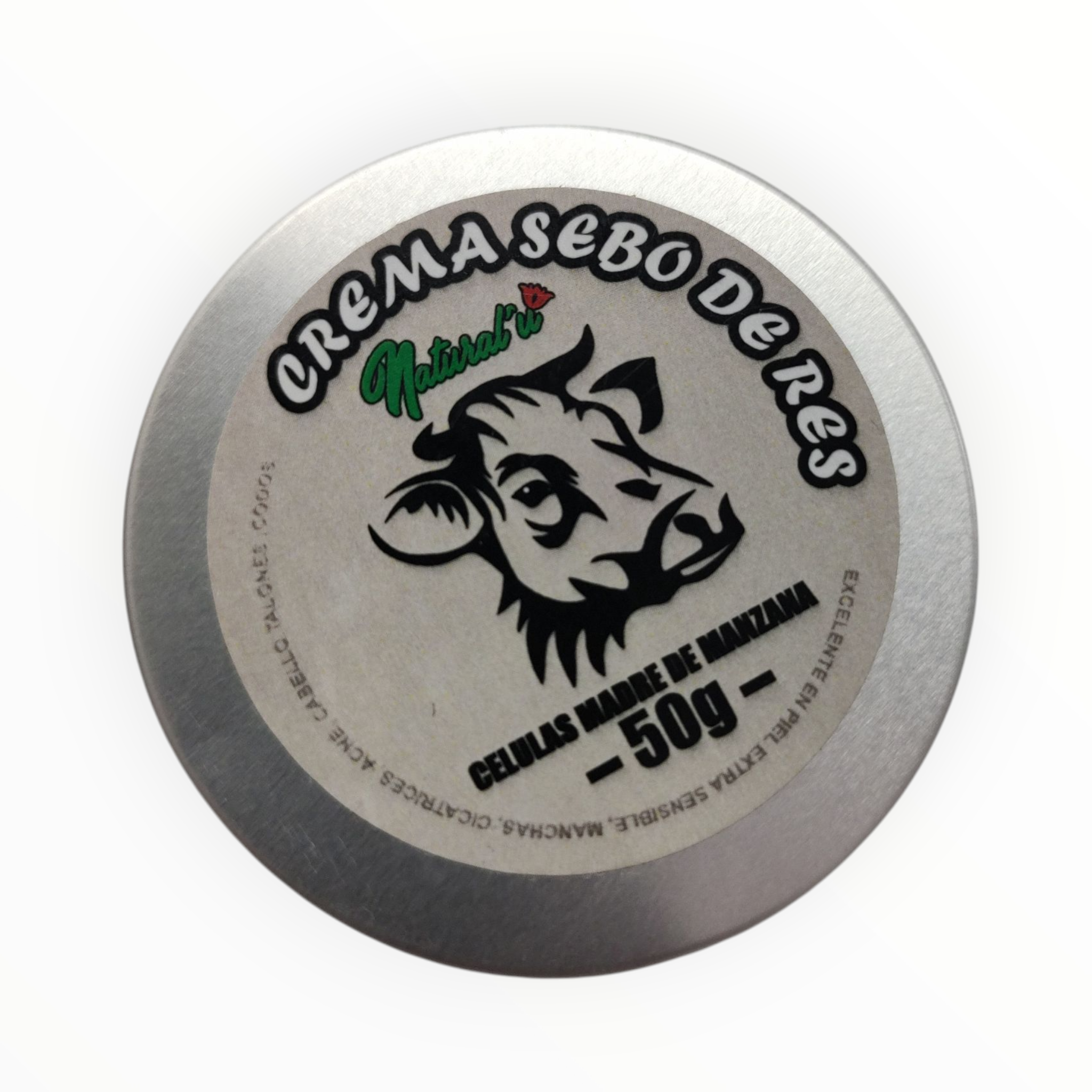 CREMA SEBO DE RES CON CELULAS MADRE DE MANZANA C/ 50 G NATURALU