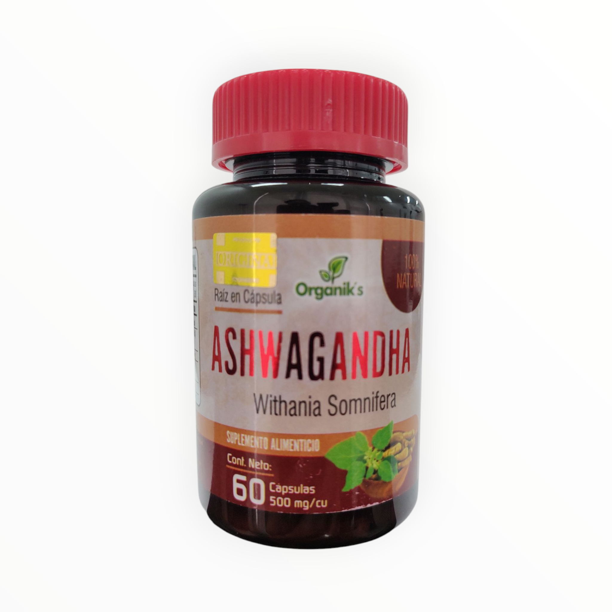 CAP ASHWAGANDHA WITHANIA SOMNIFERA C/ 60 ORGANIKS