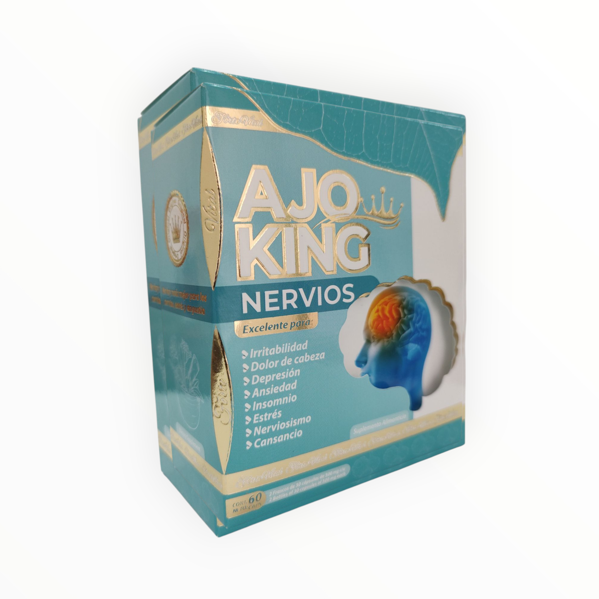 CAP NERVIOS C/ 60 AJO KING