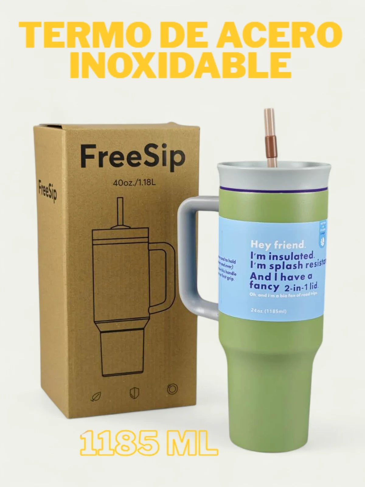 Termo de Acero Inoxidable FAB-24, Taza térmica