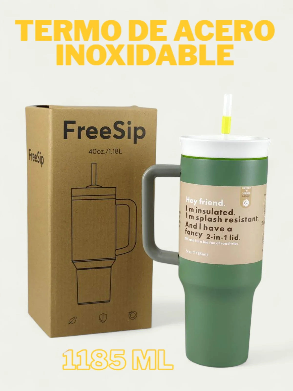 Termo de Acero Inoxidable FAB-24, Taza térmica