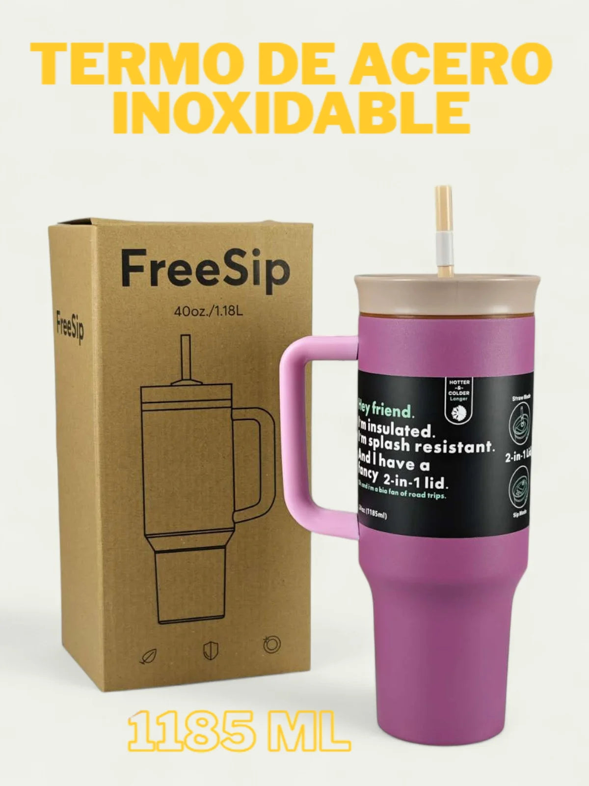 Termo de Acero Inoxidable FAB-24, Taza térmica