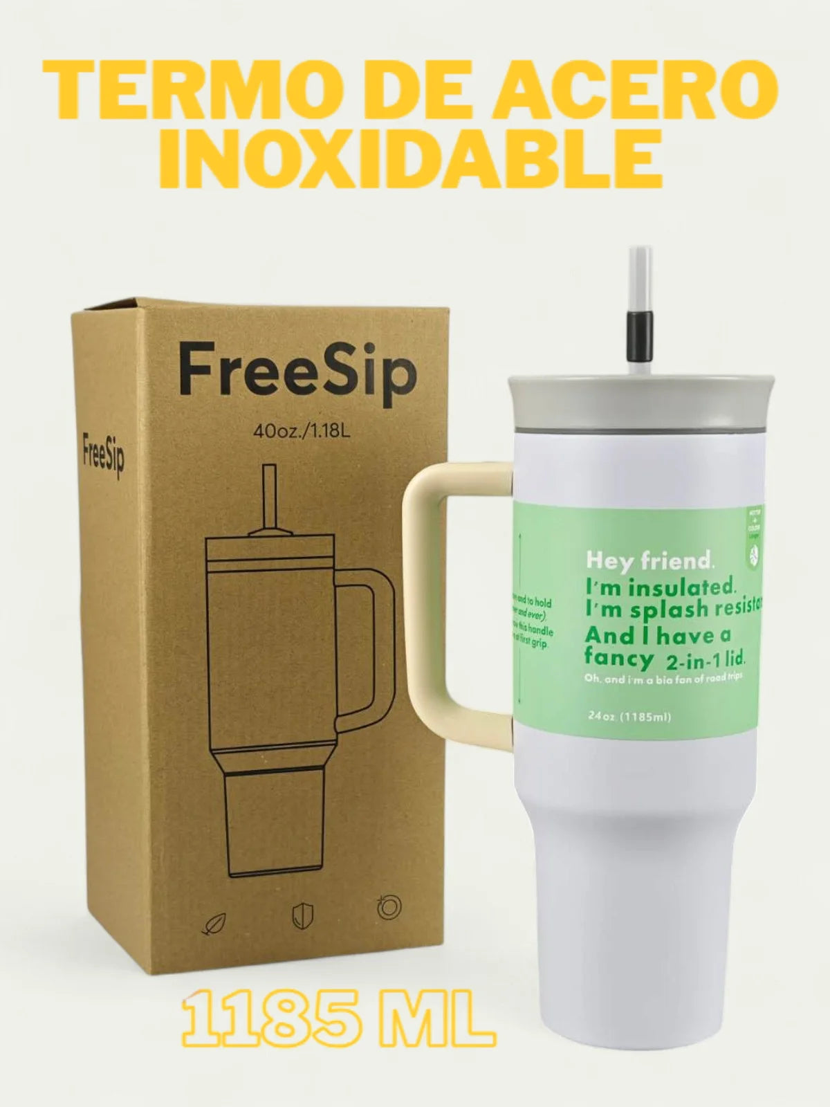 Termo de Acero Inoxidable FAB-24, Taza térmica