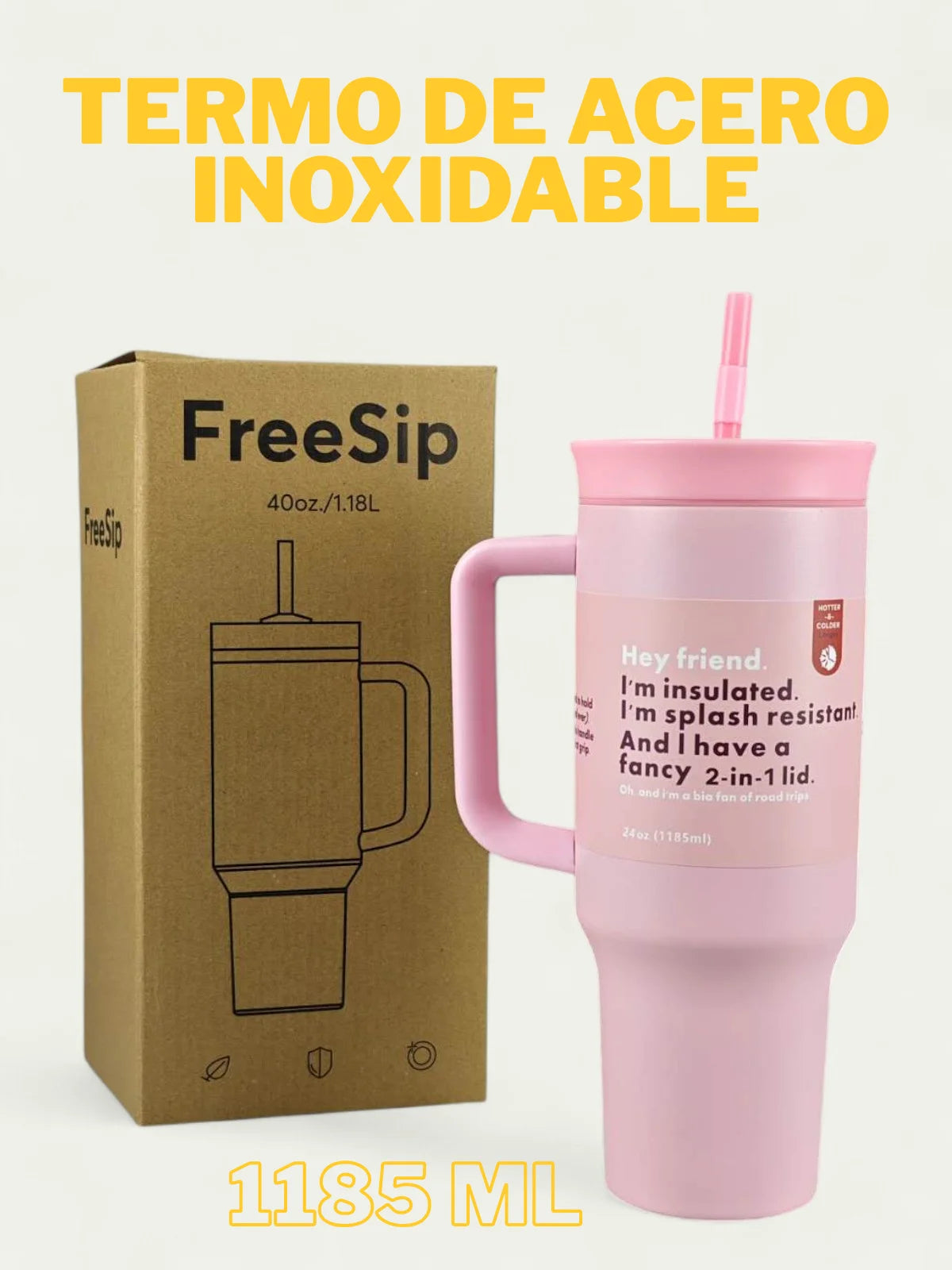 Termo de Acero Inoxidable FAB-24, Taza térmica