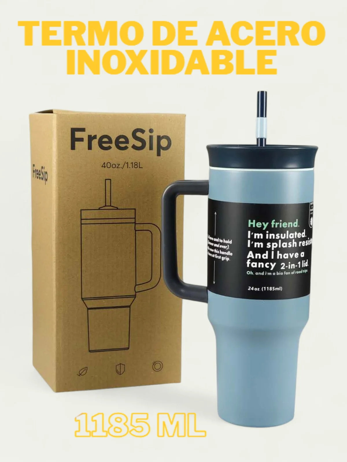 Termo de Acero Inoxidable FAB-24, Taza térmica