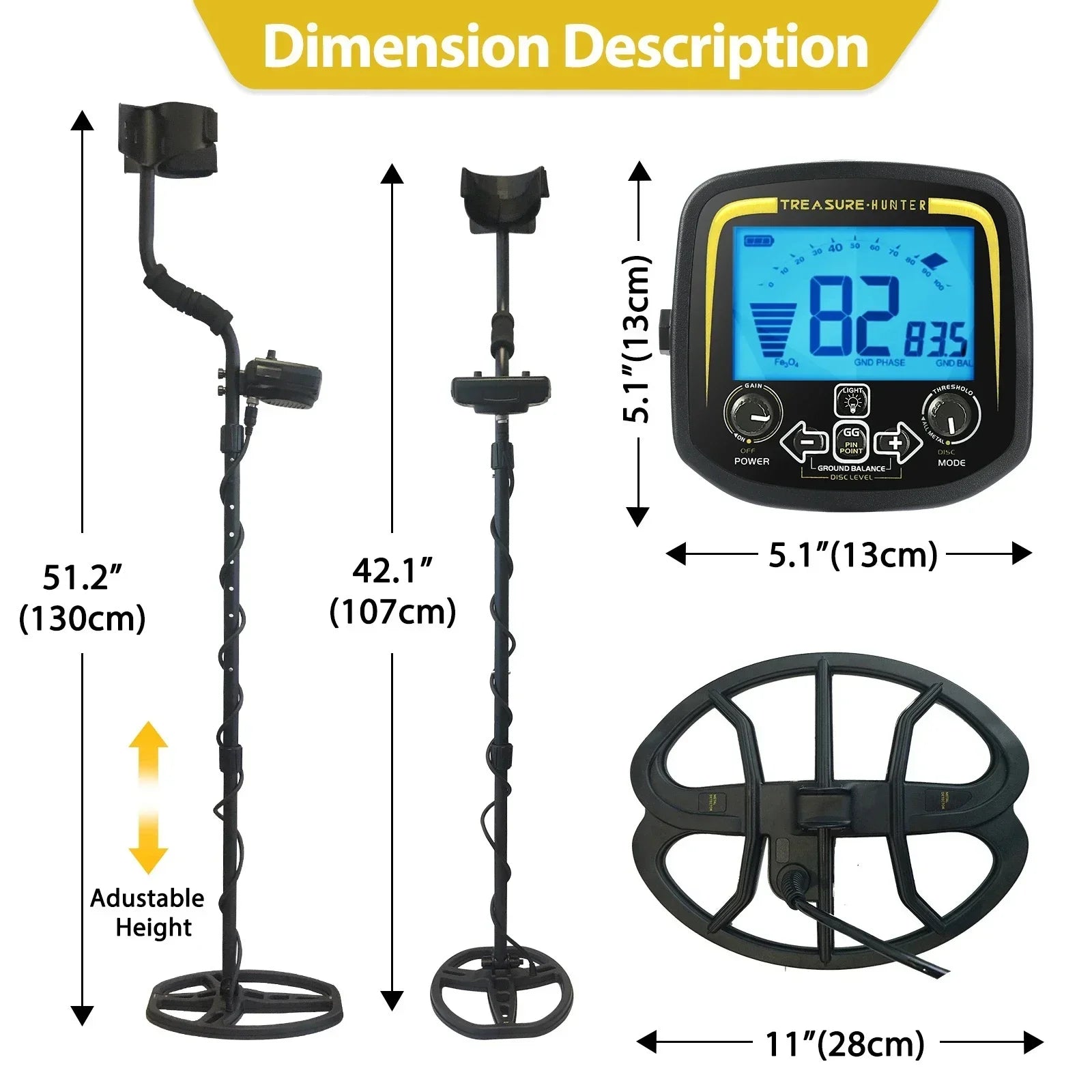 Treasure Hunter GX850 Detector de metales 850
